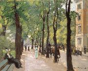 Konrad Kardorff Konigin-Augusta-Strabe at the Calandrelli-place in Berlin oil painting